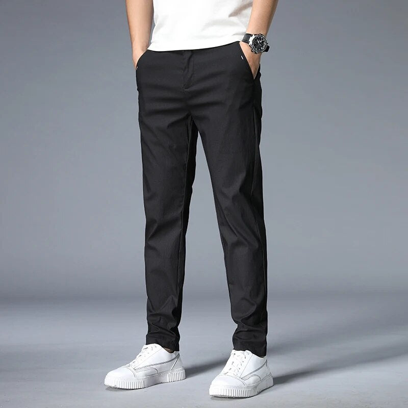 Pantalon Slim Stretch Taille Élastique