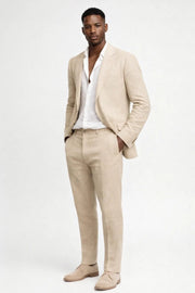 Set Men - Lightweight Two-Piece Summer Outfit with Button Front