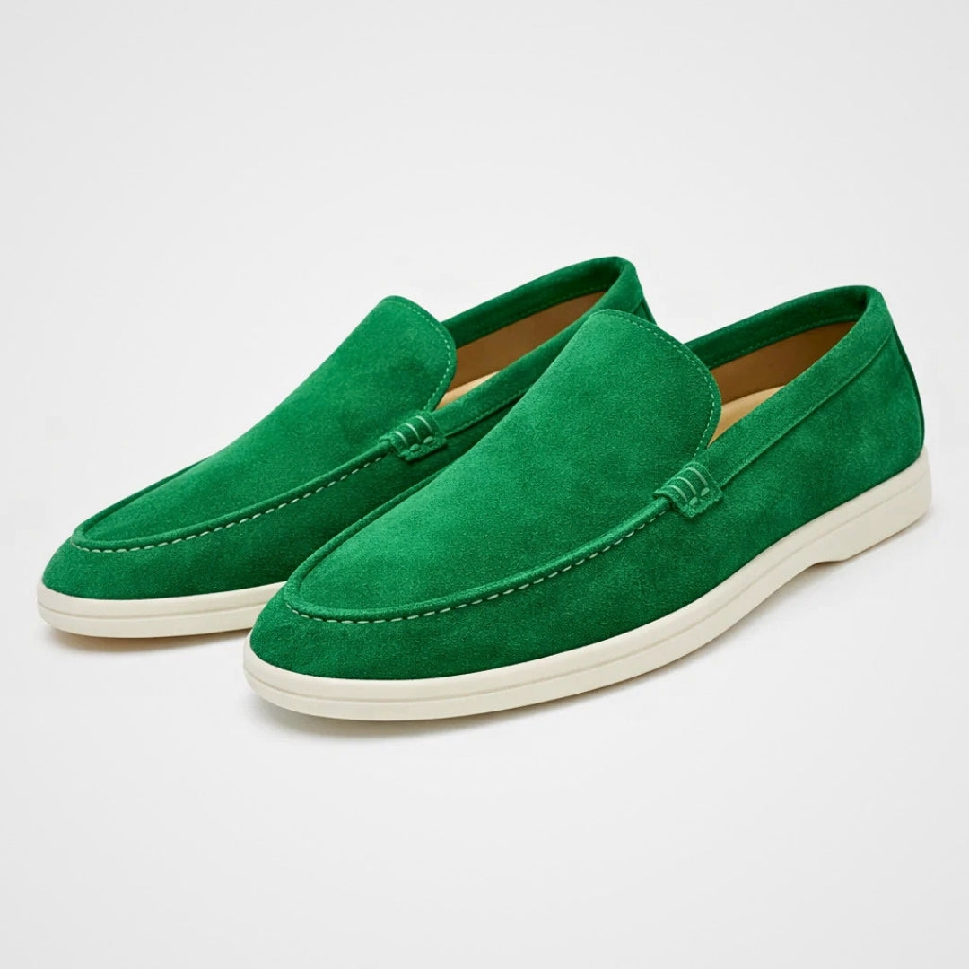Milano - Casual Heren Loafers met Suède Look