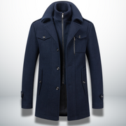 Manteau Homme Col Montant Zippé