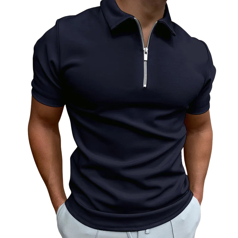 POLO ZIPPÉ MI-HAUT POUR HOMME