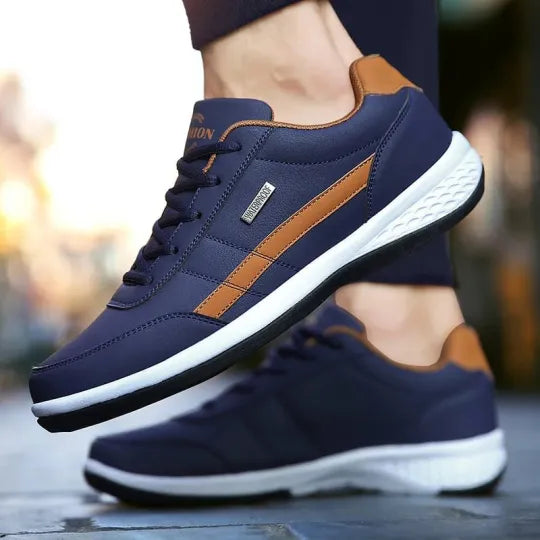 Sneakers Homme en Cuir, Maintien Confort