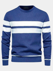 PULL EN MAILLE À RAYURES POUR HOMMES