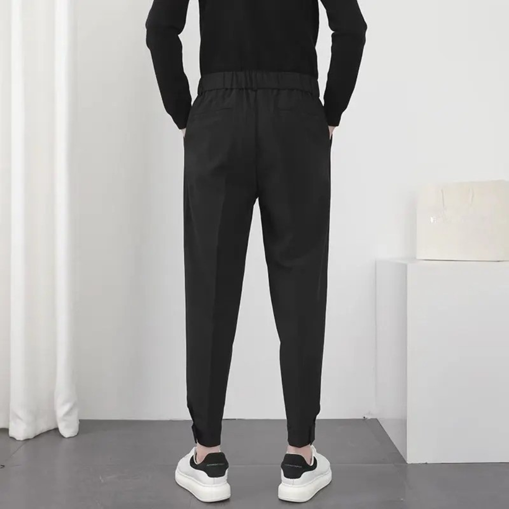Pantalon Chino à Pinces Coupe Slim