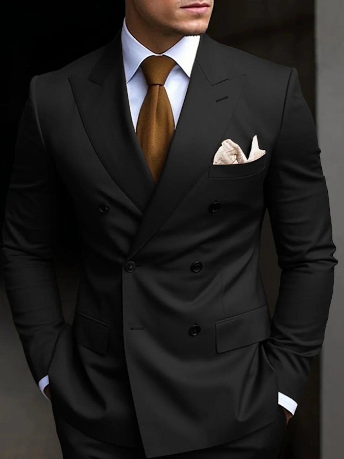 DOUBLE BREASTED SUIT FOR MEN