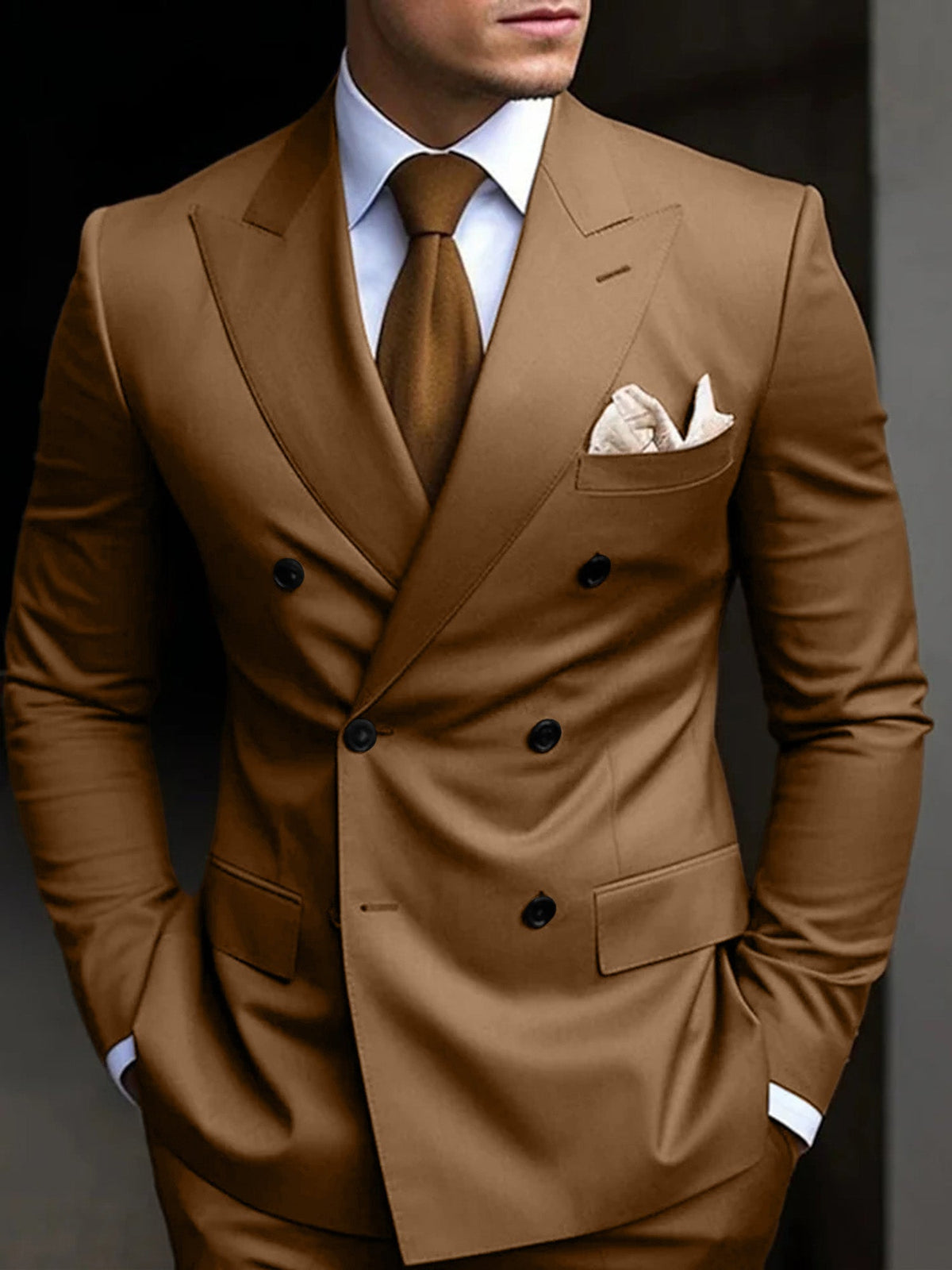 DOUBLE BREASTED SUIT FOR MEN