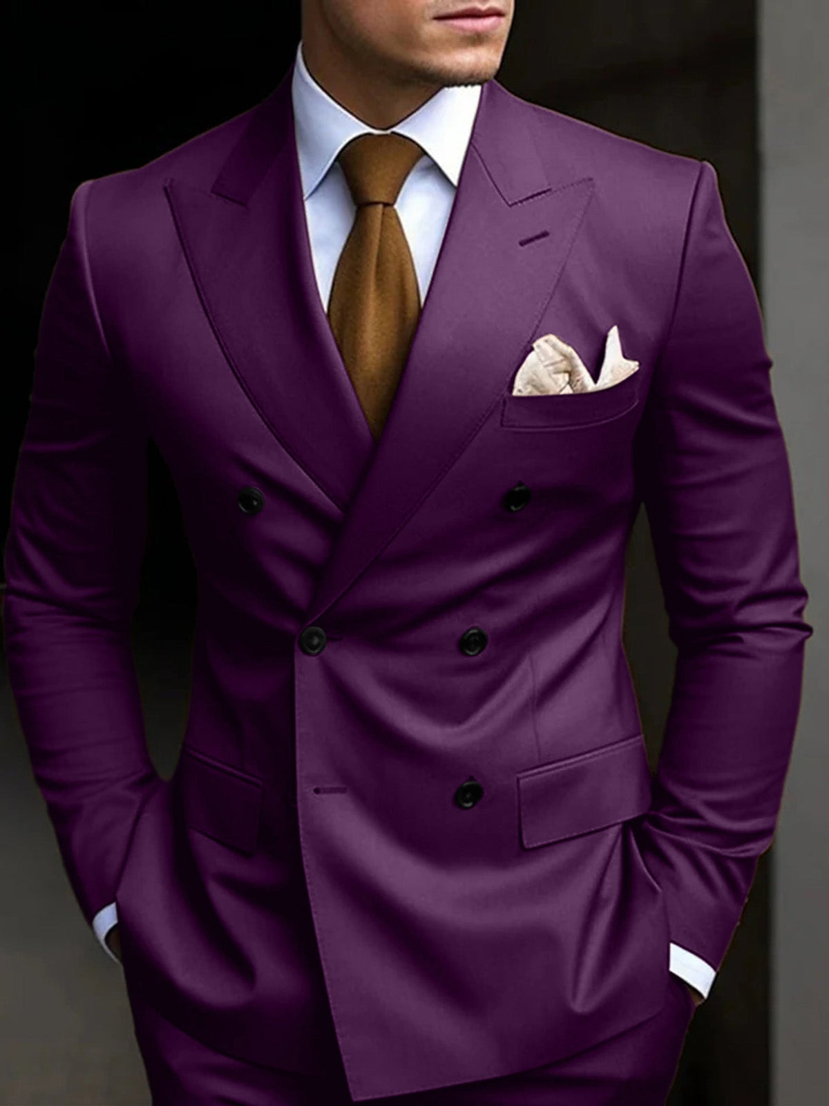 DOUBLE BREASTED SUIT FOR MEN