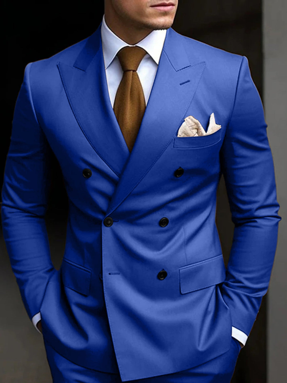 DOUBLE BREASTED SUIT FOR MEN