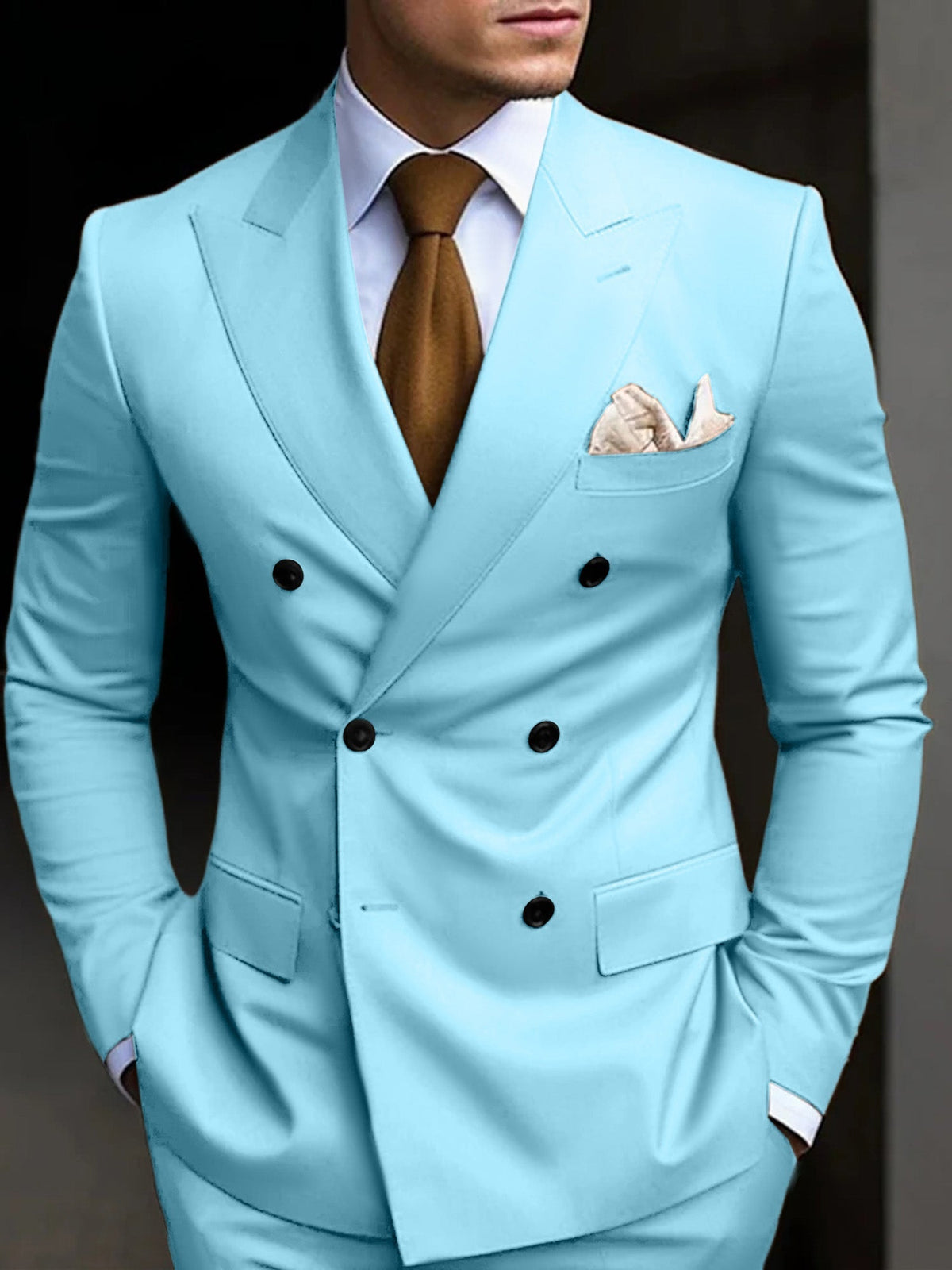 DOUBLE BREASTED SUIT FOR MEN