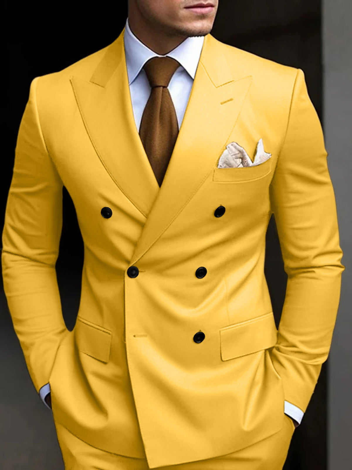 DOUBLE BREASTED SUIT FOR MEN