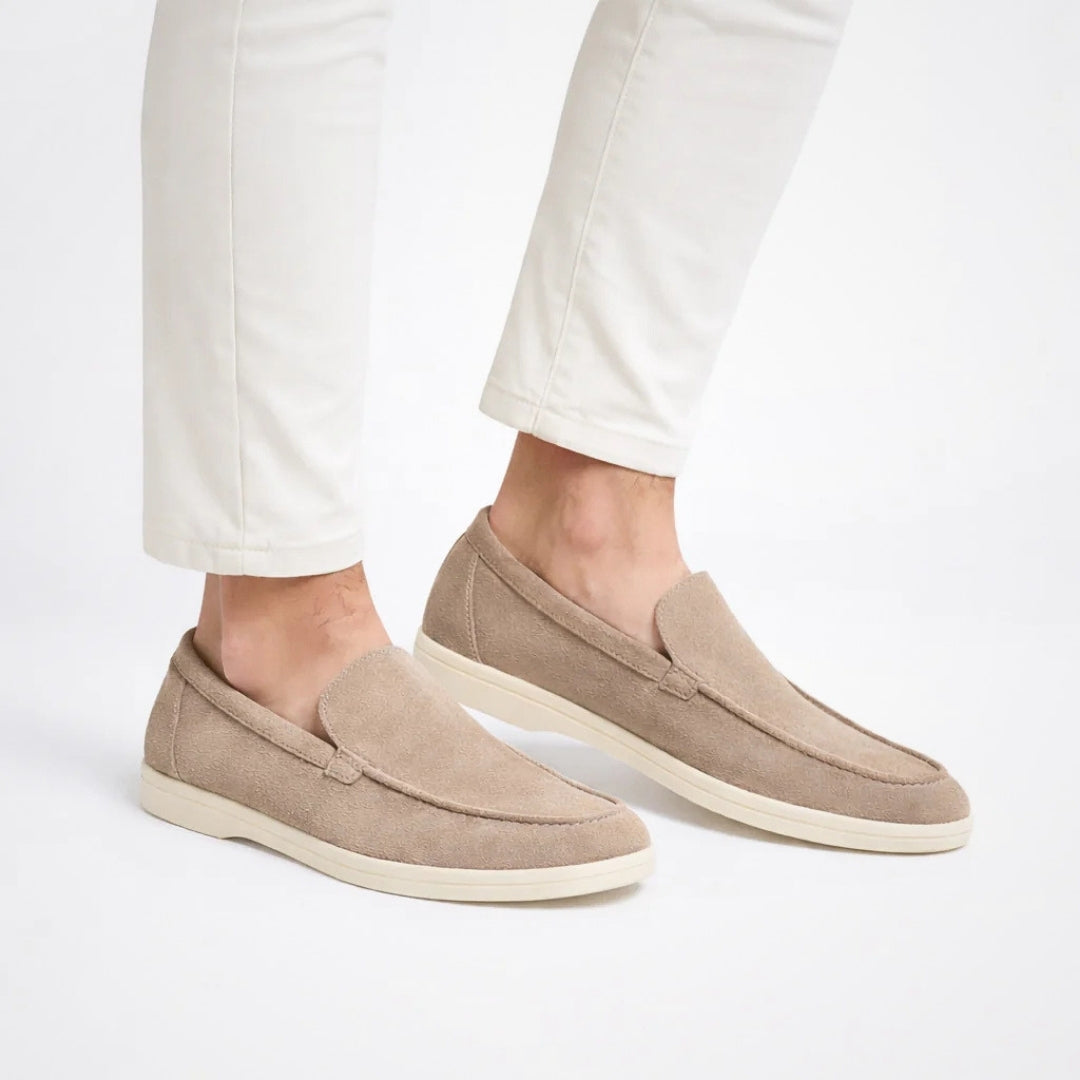 Milano - Casual Heren Loafers met Suède Look