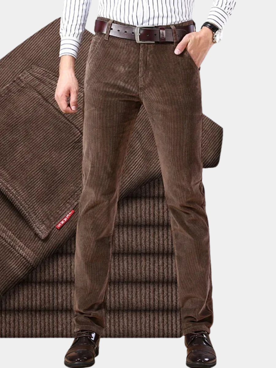 PANTALON ÉLÉGANT EN TISSU STRUCTURÉ POUR HOMME