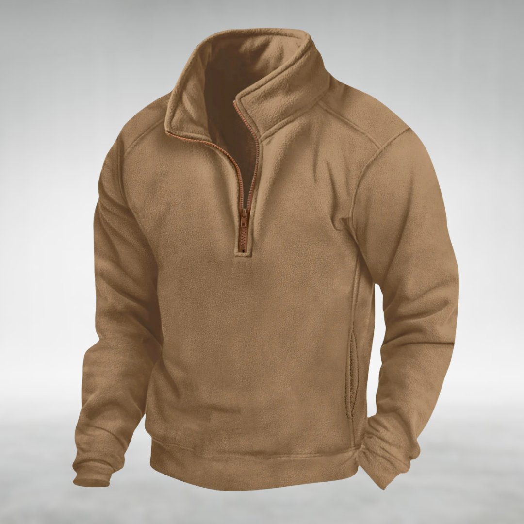 Hueson™ Men's Fleece Half-Zip Pullover