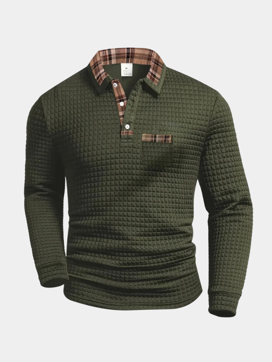 POLO À CARREAUX POUR HOMME