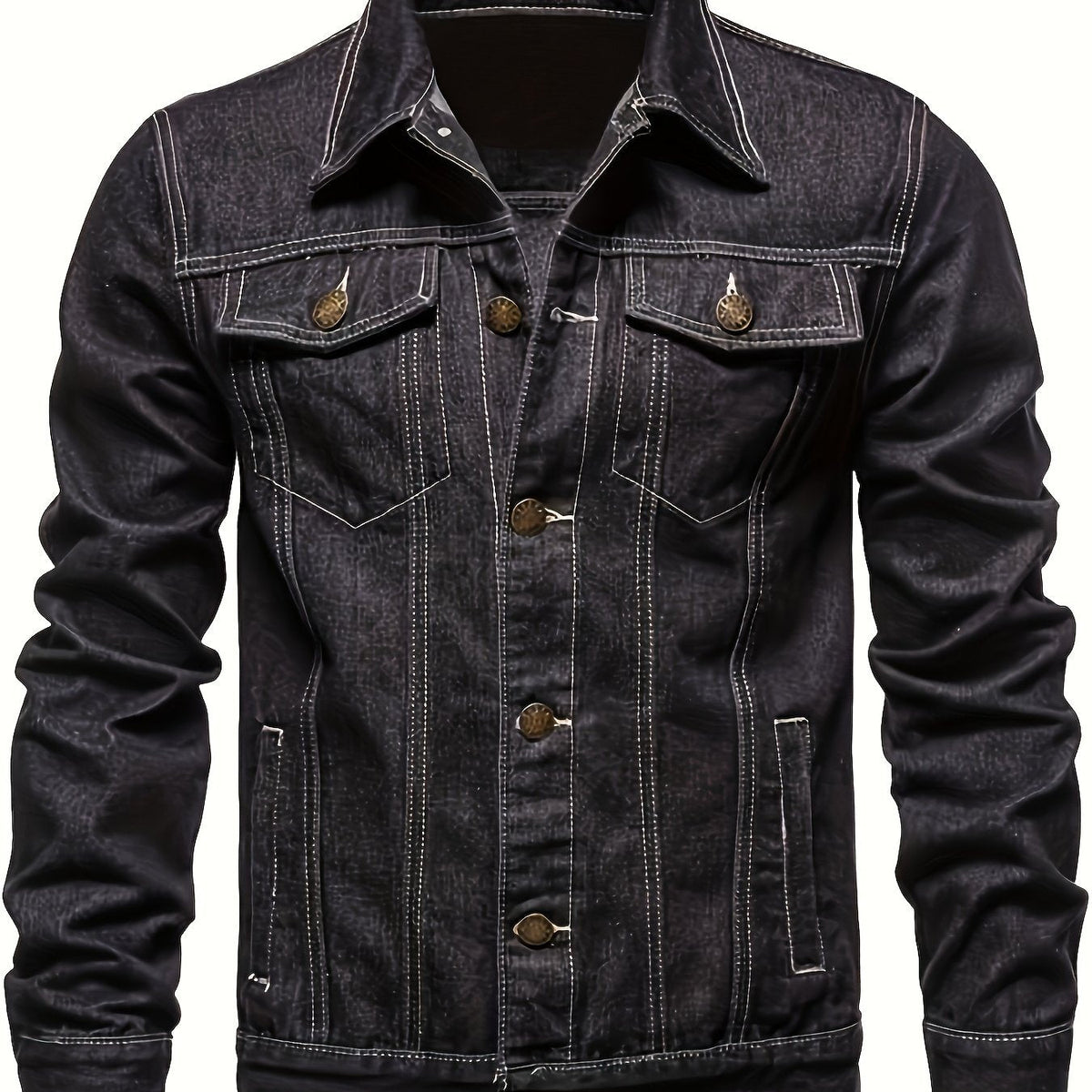 VESTE DE TRAVAIL EN JEAN POUR HOMMES