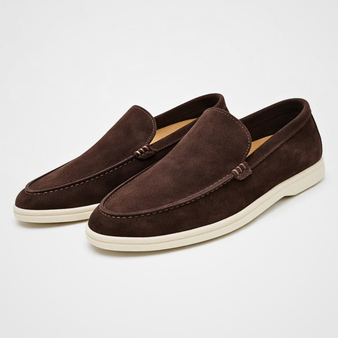 Milano - Casual Heren Loafers met Suède Look