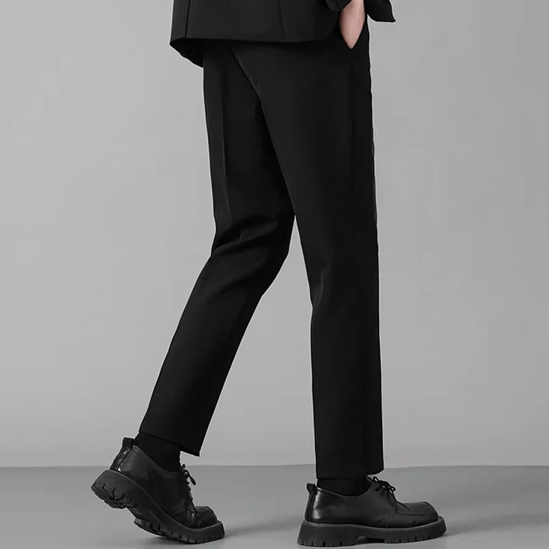 Strakke professionele zakelijke broek met rechte pijpen