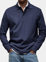 POLO MANCHES LONGUES STRUCTURÉ POUR HOMME