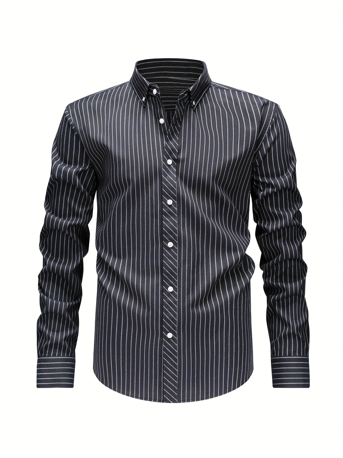 CHEMISE EN COTON À RAYURES POUR HOMMES