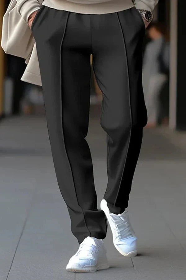 Arne | Stoffhose mit Biese und Seitentaschen