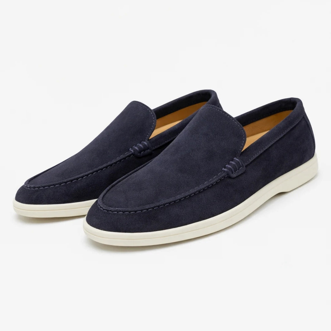 Milano - Casual Heren Loafers met Suède Look