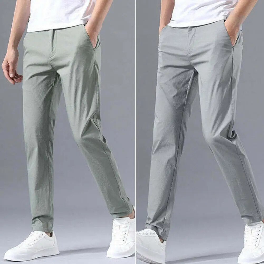 Pantalon Slim Stretch Taille Élastique