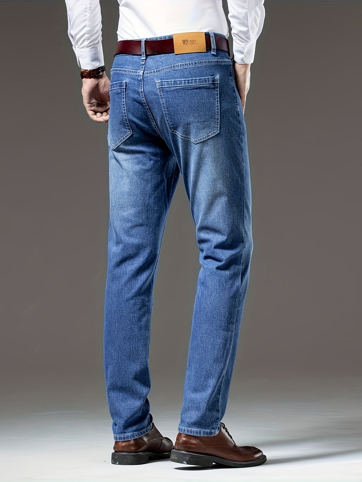 PANTALON EN DENIM DÉLAVÉ POUR HOMMES