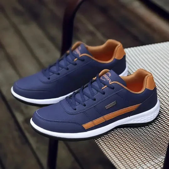 Sneakers Homme en Cuir, Maintien Confort