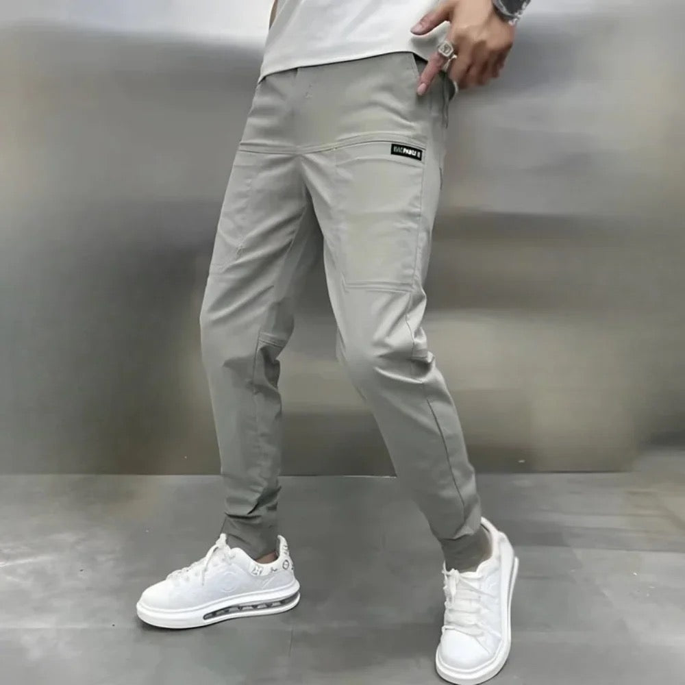 PANTALON CARGO À CEINTURE ÉLASTIQUÉE POUR HOMME