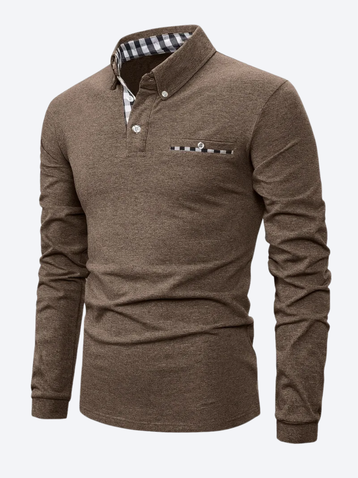 POLO LONG À MOTIF GÉOMÉTRIQUE POUR HOMMES