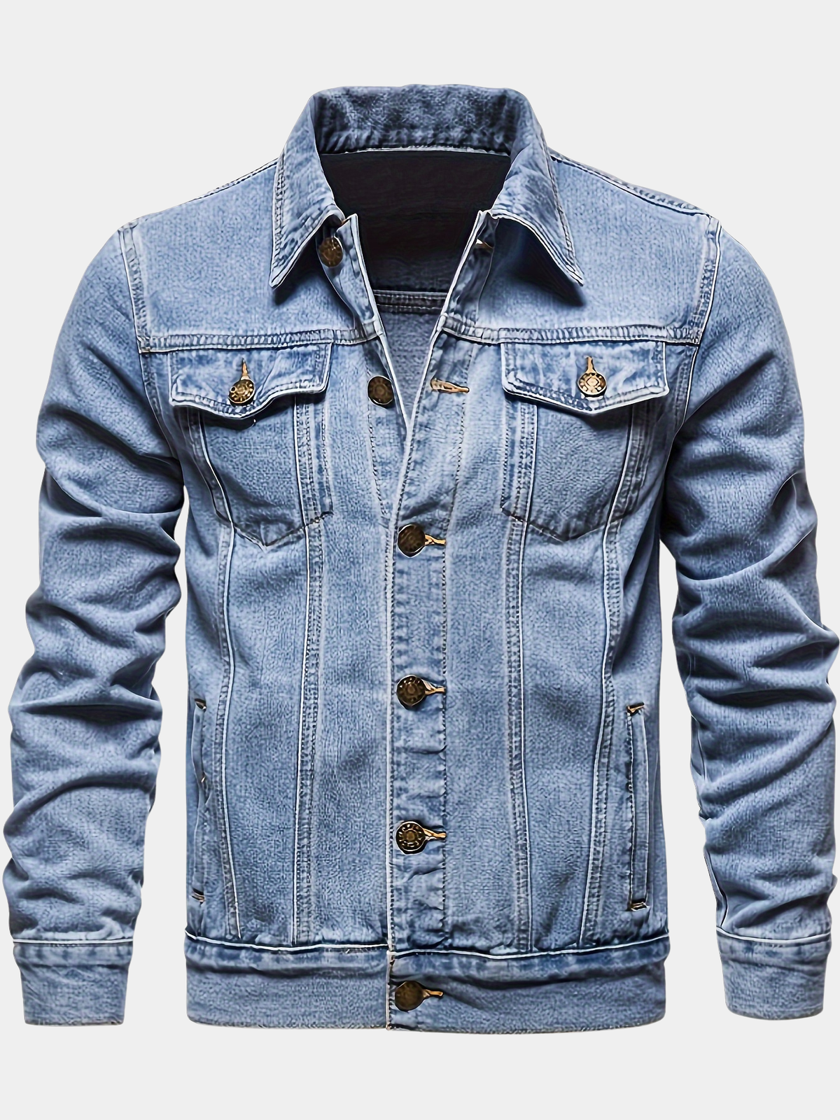 VESTE DE TRAVAIL EN JEAN POUR HOMMES