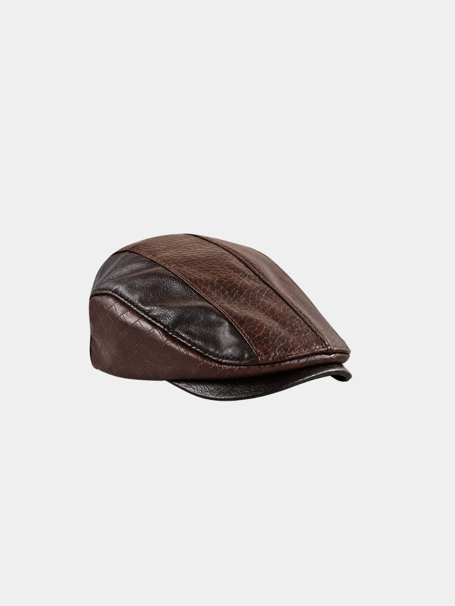 CASQUETTE À EMPIÈCEMENTS CROCODILE POUR HOMMES