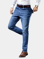 PANTALON EN DENIM DÉLAVÉ POUR HOMMES