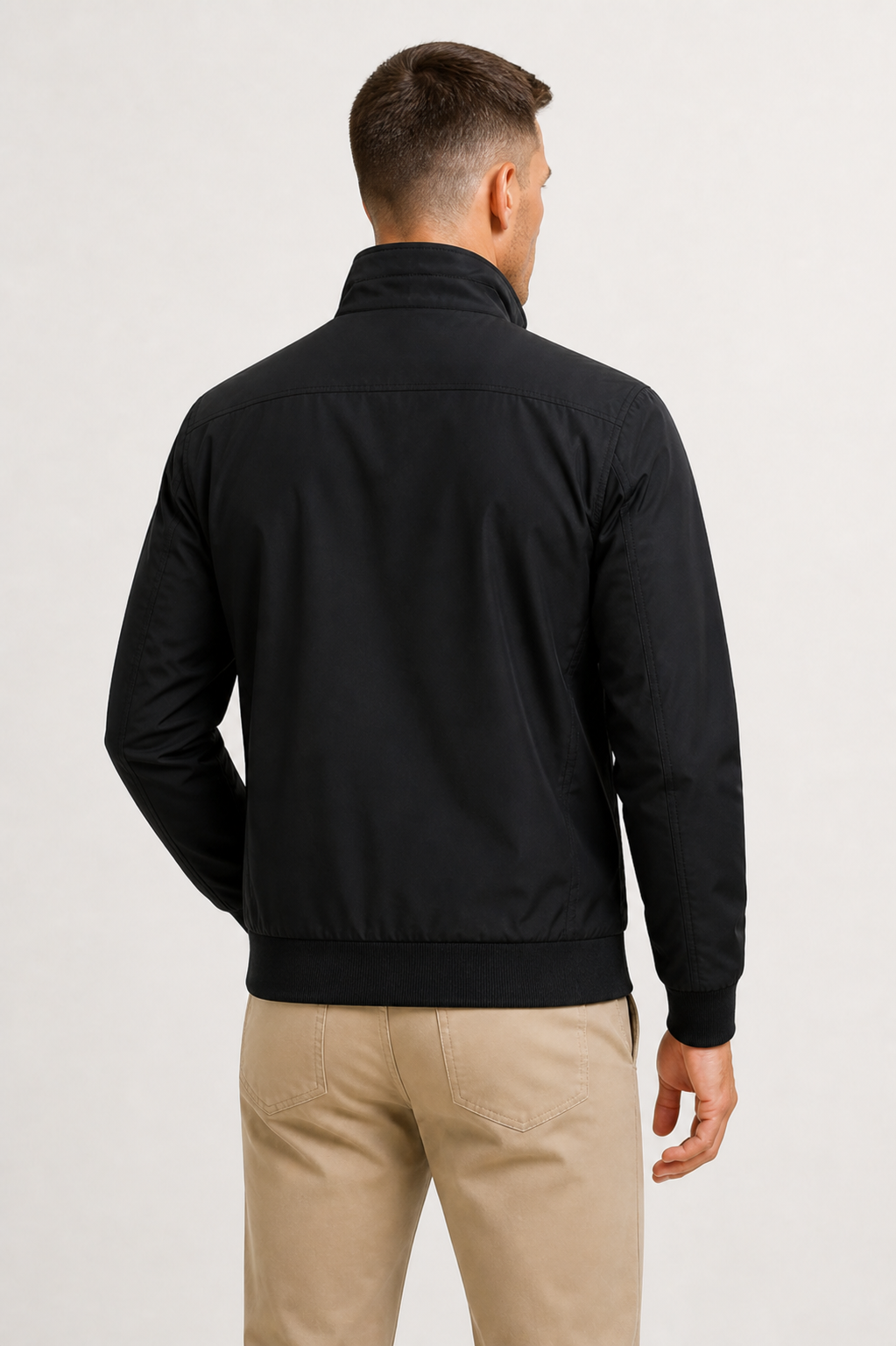 Veste Mi-Saison Homme Coupe Ajustée Déperlante