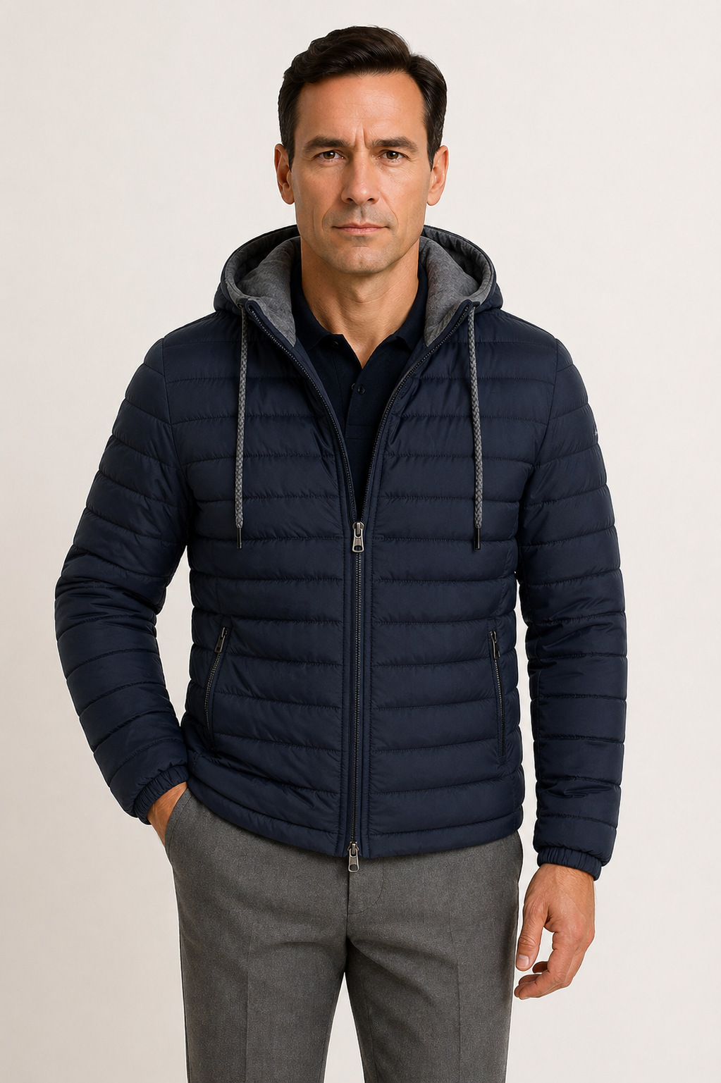 Veste Matelassée à Capuche Homme