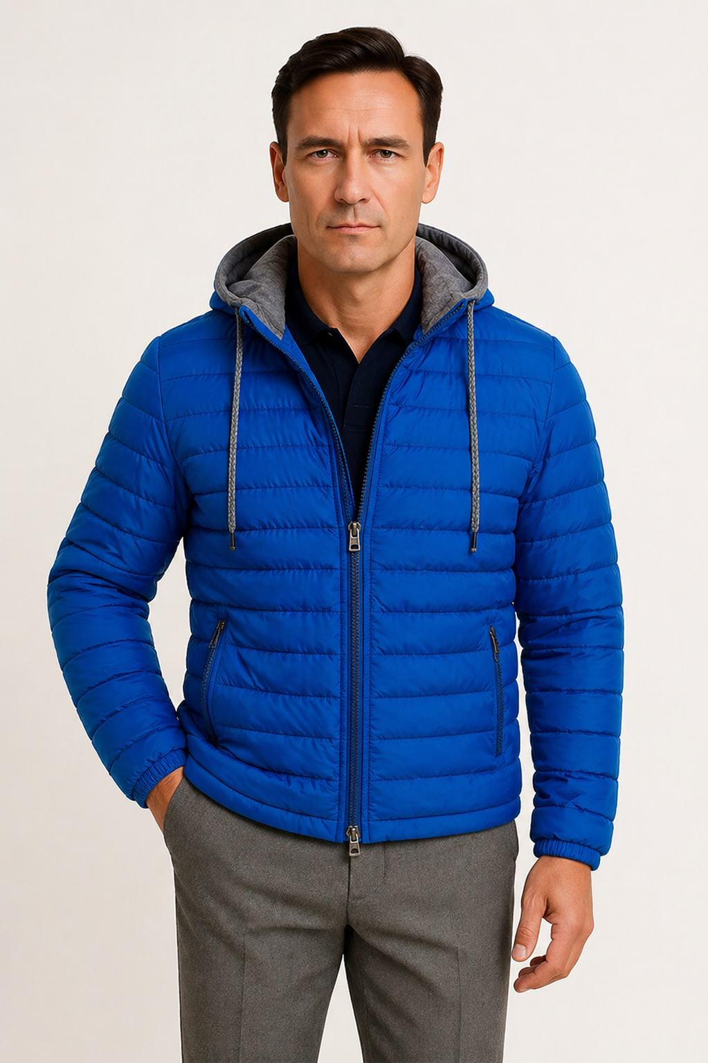 Veste Matelassée à Capuche Homme