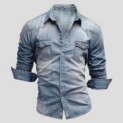 Ralf | Herren Jeanshemd Langarm Vintage Used-Look