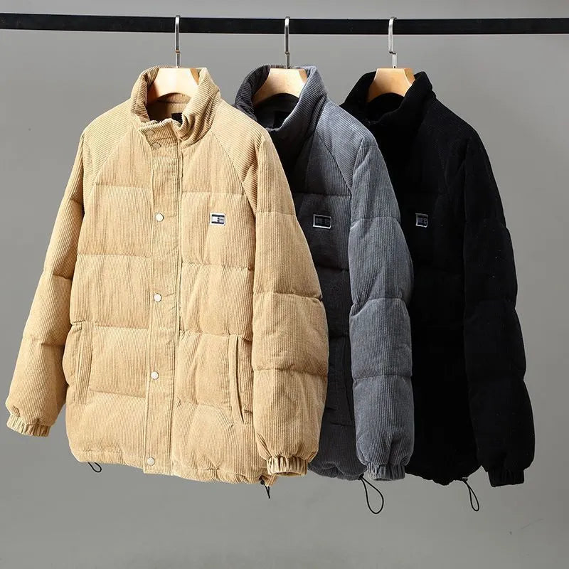Veste matelassée en velours côtelé homme
