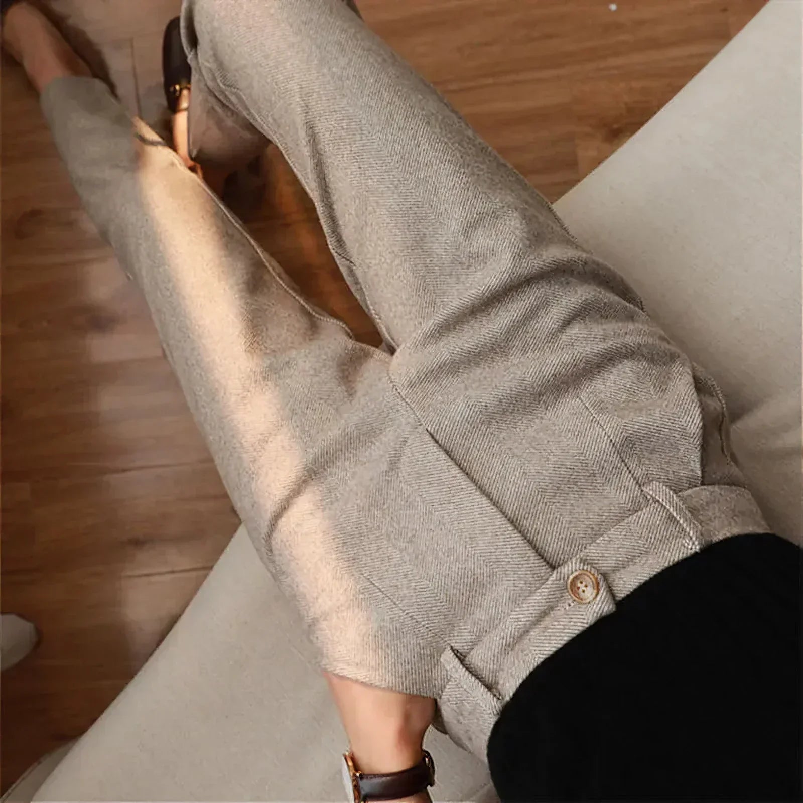 PANTALON EN PURE LAINE POUR HOMME