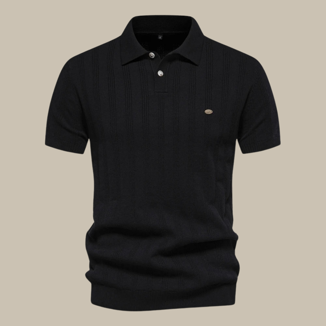 Heren Casual Poloshirt met Lijn Details