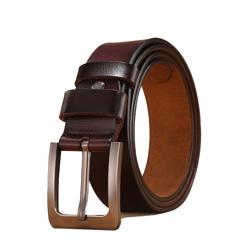 Ceinture Homme Boucle à Ergot, Finition Patine