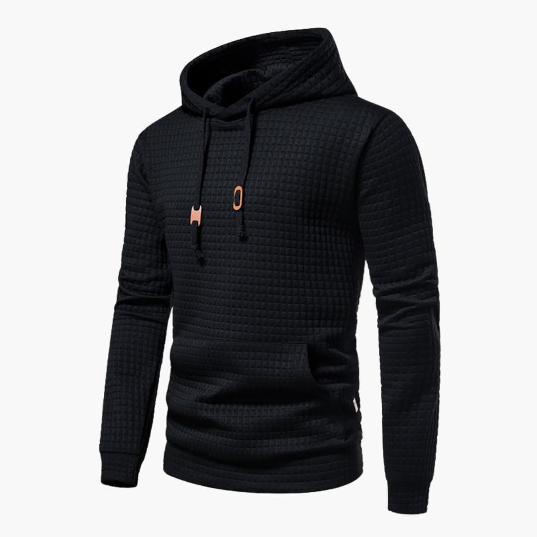 Hoodie Homme Motif Gaufré à Capuche