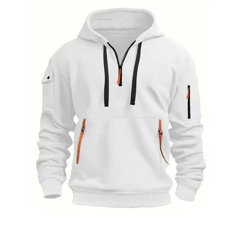 Hoodie für Herren | Kapuzenpullover Herren | Reißverschlusstaschen & Ärmeltasche