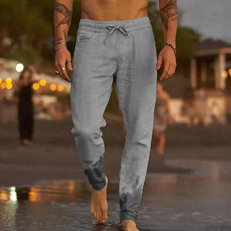 PANTALON DE PLAGE EN LIN POUR HOMME
