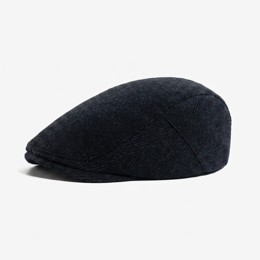 James | Classic Herringbone Stitch Flat Cap