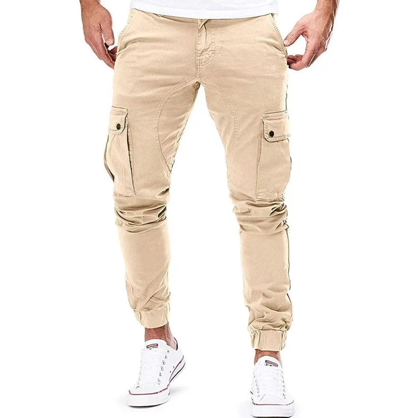 Pantalon Cargo Slim Homme, Coupe Ajustée