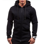 Winddichte Fleece Hoodie Voor Heren Met Rits - Daniel