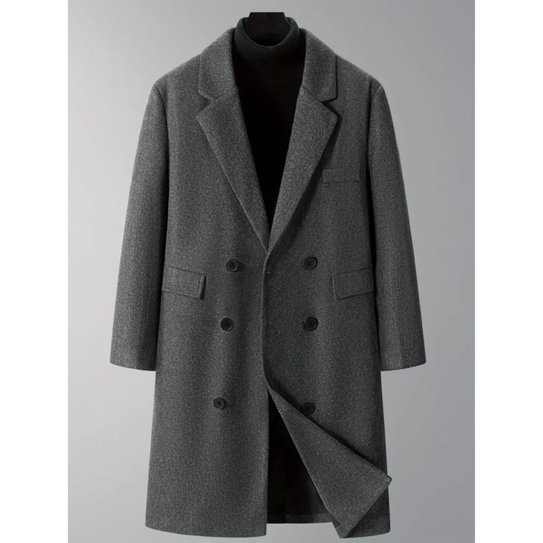 Manteau Long Double Boutonnage Homme