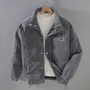 Veste matelassée en velours côtelé homme