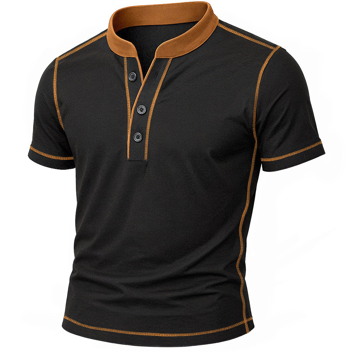 CHEMISE COL HENLEY POUR HOMME